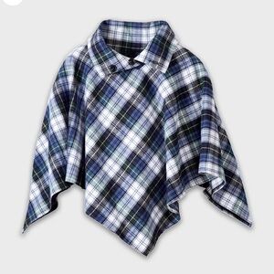 The Vermont flannel co flannel poncho S/M